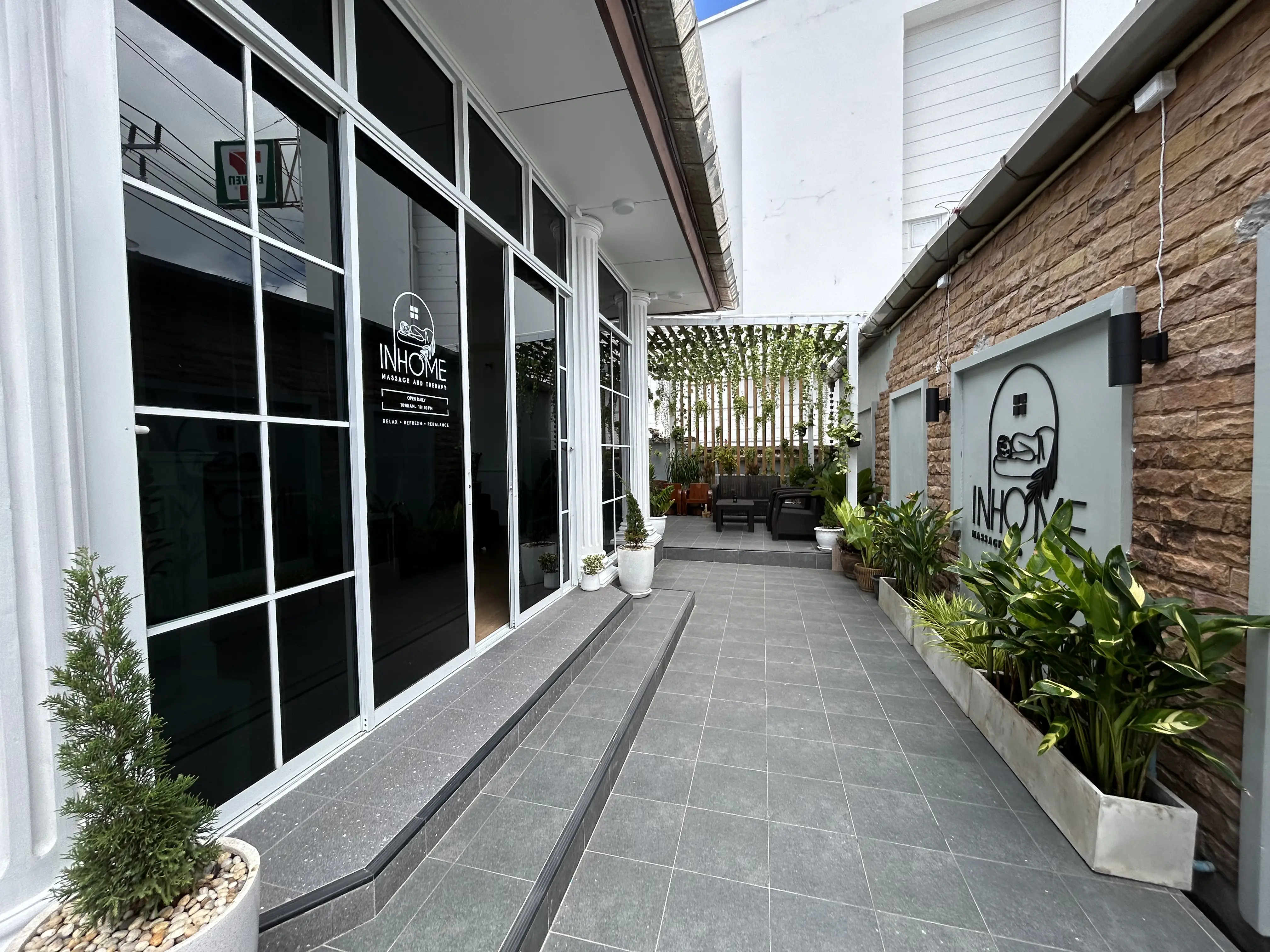 Massage therapy treatment room